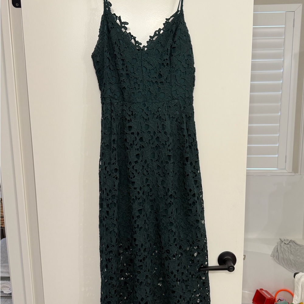ASTR lace midi dress